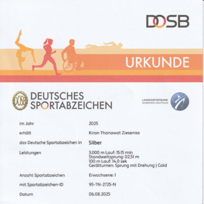 Dt. Sportabzeichen - Silber (2025)
