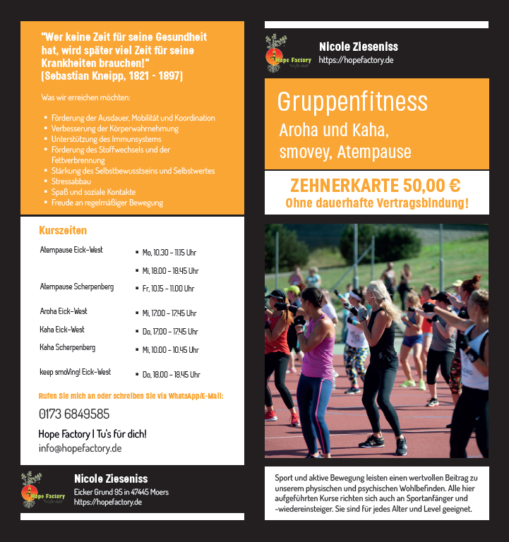 Gruppenkurse in Moers